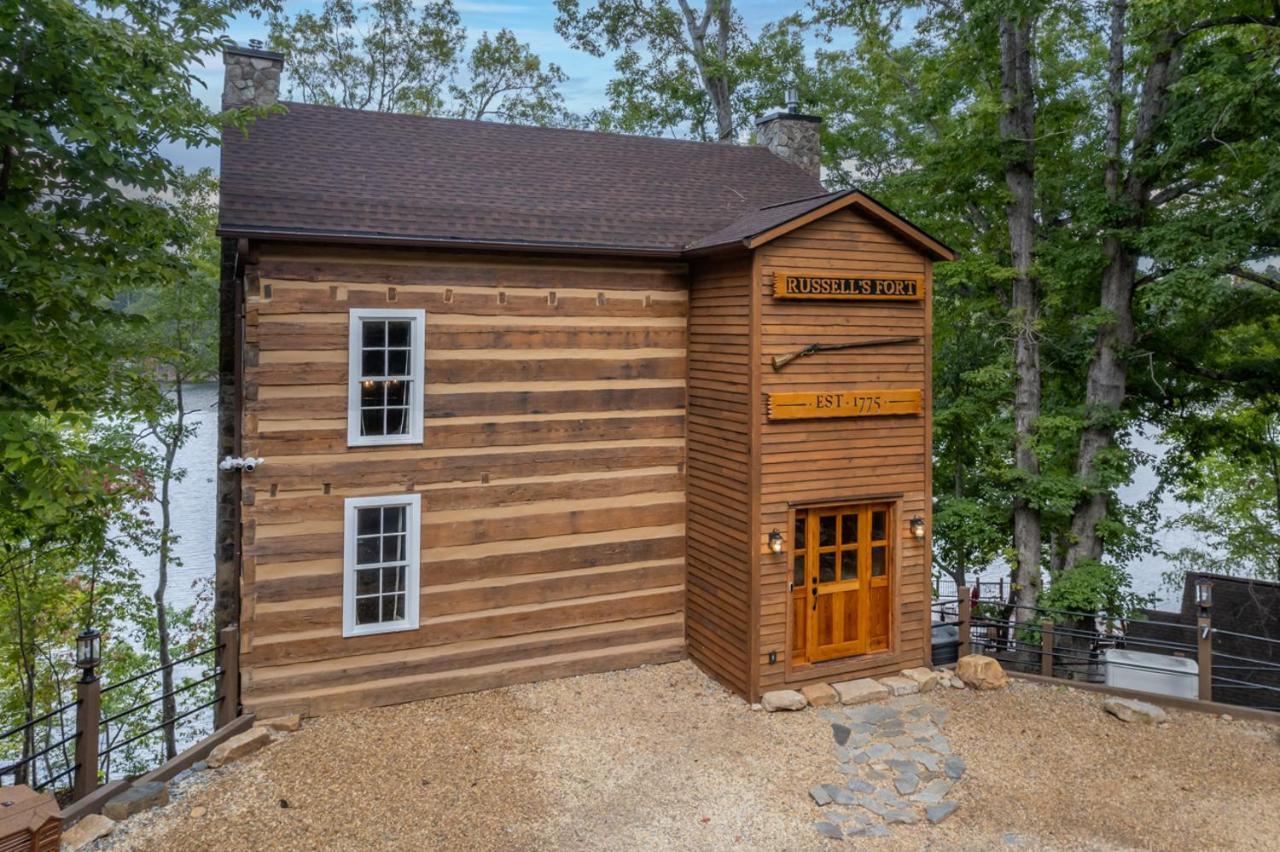 Villa Russell'S Fort At White Oak Point: Historical Cabin On Lake Lure, Luxury, Direct Lake Access! Exterior foto