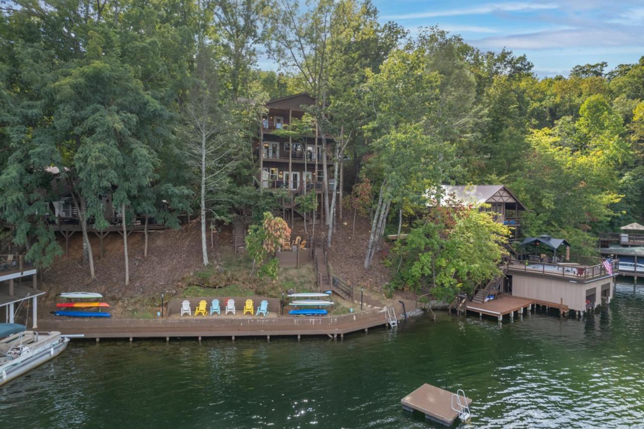 Villa Russell'S Fort At White Oak Point: Historical Cabin On Lake Lure, Luxury, Direct Lake Access! Exterior foto